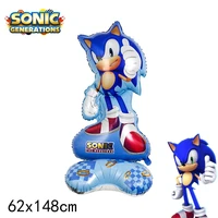 1 PCS Sonic Children's Family Birthday Party Balloons Blue Hedgehog Action Figure Toy Party Decoration Toy Party Supplies Gift 1