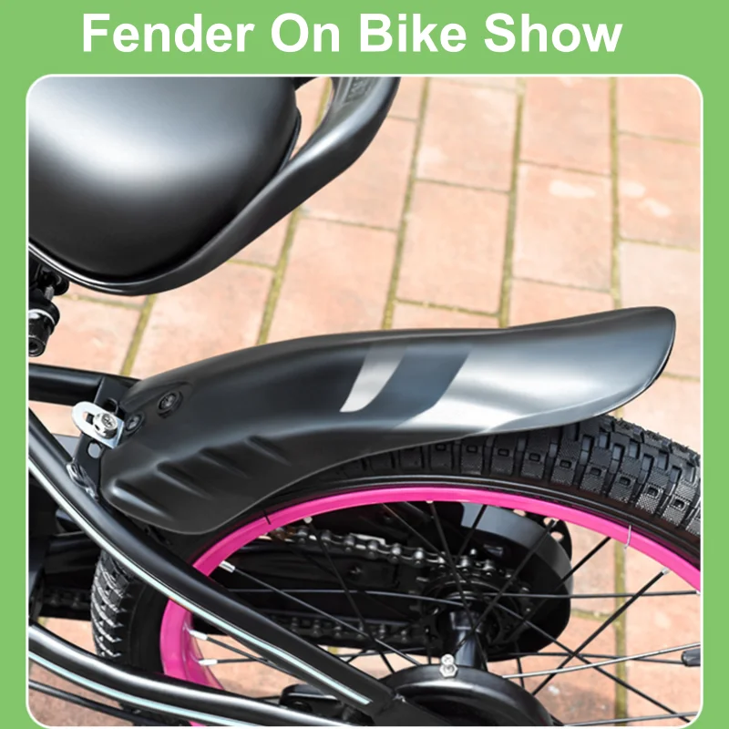 12/14/16/18 Inch 1 Pair Kid Bicycle Fender Thickened Student Bike Mudguards