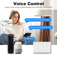 Tuya zigbee Smart Wall Light Switch No Neutral Wire No Capacitor Required 1 2 3 4 Gang Voice Control work With Alexa Google Home - Image 2