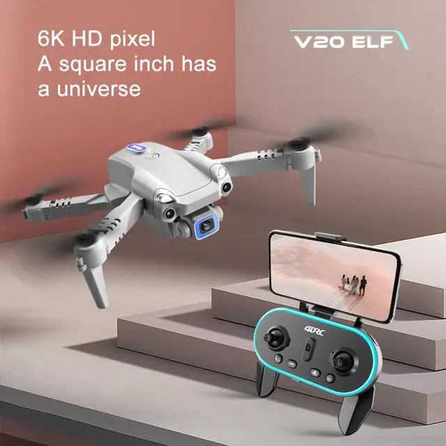 New V20 Mini Drone 4k Profesional HD Dual Camera fpv Height Keep Drones Photography Rc Helicopter Foldable Quadcopter Dron Toys 5