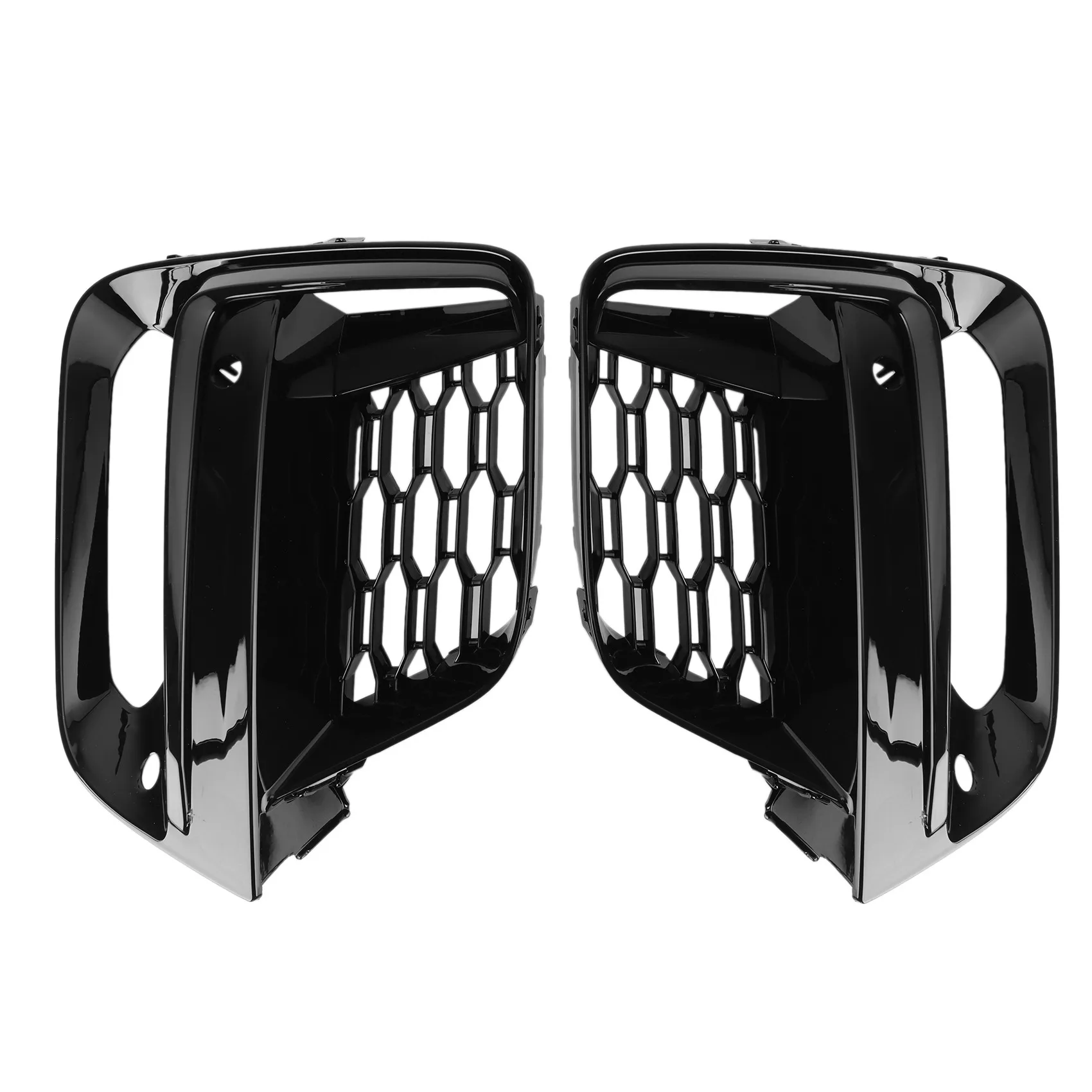 

Front Fog Light Cover Grille Trim Accessories for BMW- X3 G01 G08 X4 G02 2018 2019 2020 (with Fog Lamp Hole)