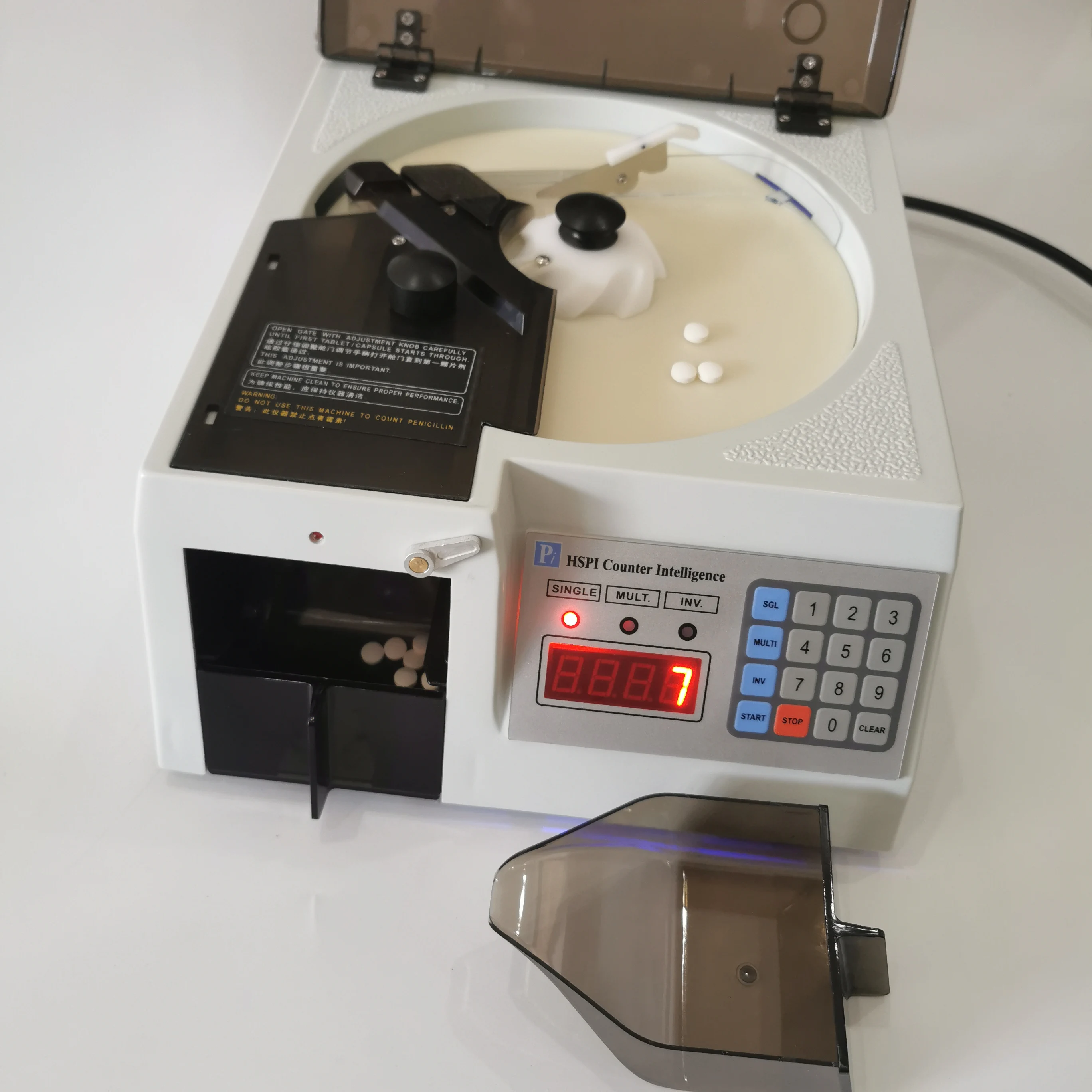 Automatic Capsule Tablet Counting Machine Electronic Pill Counter for Pharmacy Lab Capsule Tablet Counting Equipment detail image 2
