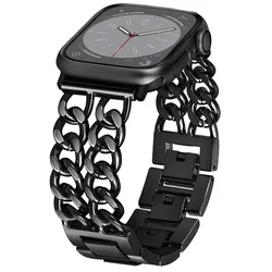 Elegant Stainless Steel Link Bracelet - 42 - 44 - 45 - 49 - S10 46mm (1 Black)