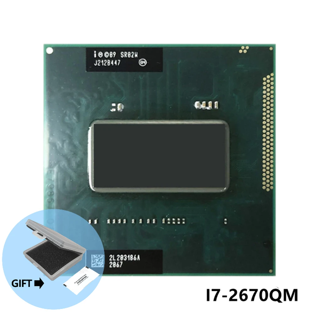 

Процессор Intel Core i7-2670QM i7 2670QM SR02N 2,2 ГГц четырехъядерный восьмипоточный Процессор 6 Мб 45 Вт Разъем G2 / rPGA988B