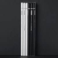 6pcs Black White Color Pencils Permanent Color Drawing Pencil Oil-based Wooden Colored Pencils For Artist And Beginner Art 2