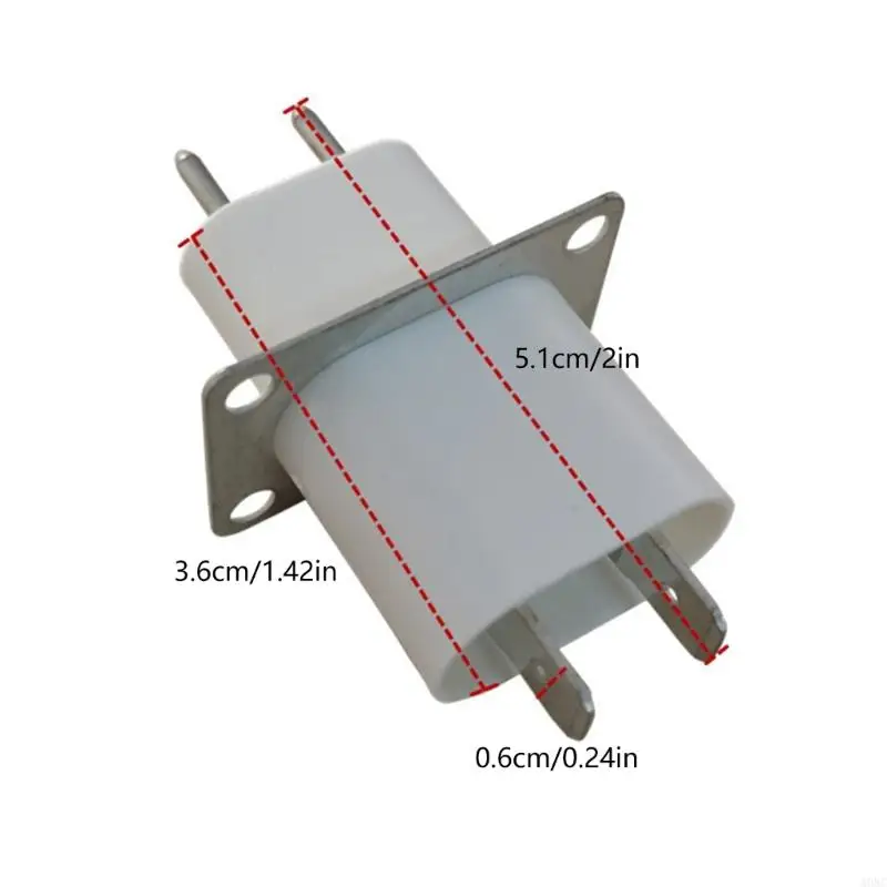 A0NC 10 PCS 4 Filament Pin Sockets Microwave Oven Magnetron Plug Socket Connectors Essential Replacement Microwave Oven