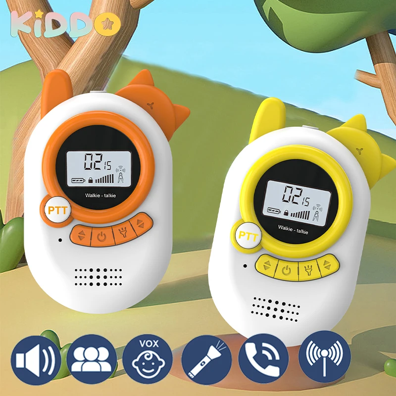 kids-walkie-talkie-2pcs-electronic-toys-children-spy-gadgets-baby-radio-phone-3km-range-christmas-birthday-gift-for-boys-girls