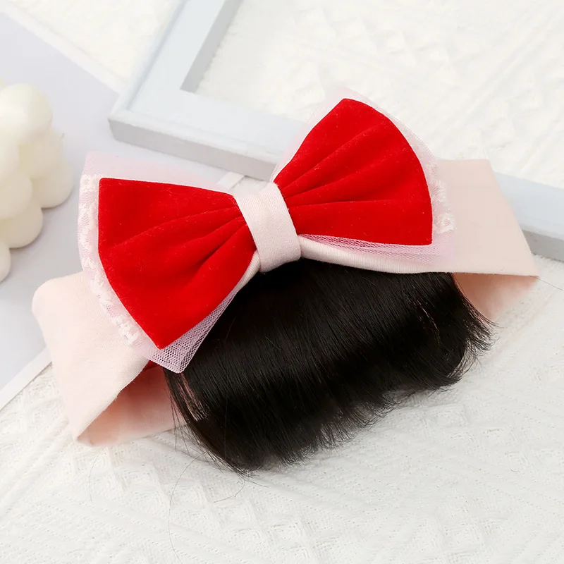 

Повязка для волос, аксессуары, головной убор для маленьких девочек, хлопковая эластичная Лоскутная повязка на голову с бантом для новорожденных, детские головные уборы для девочек