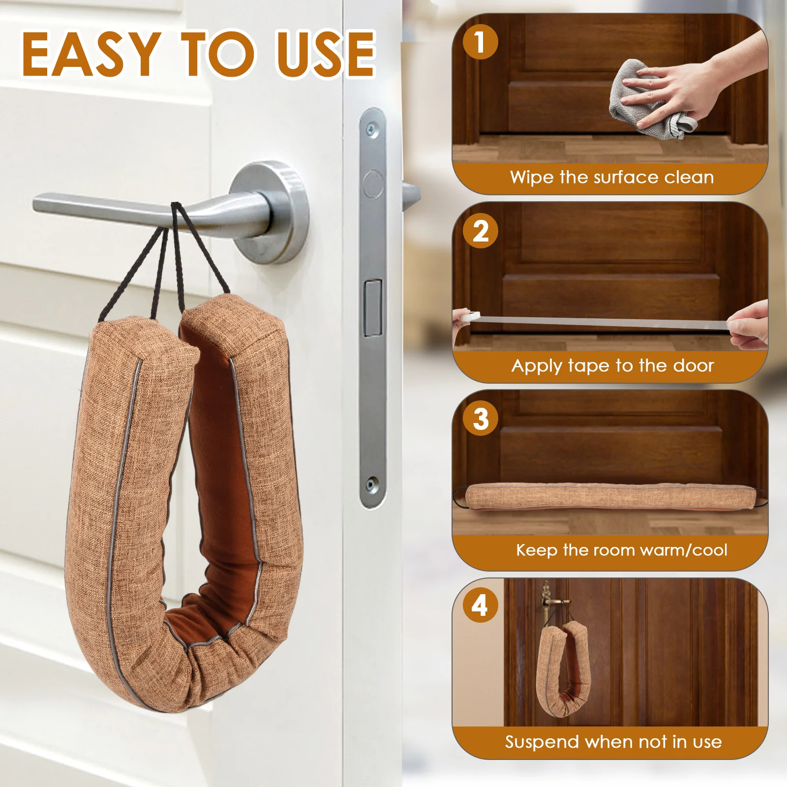 Polyester Door Draft Stopper Noise Reduction Guard