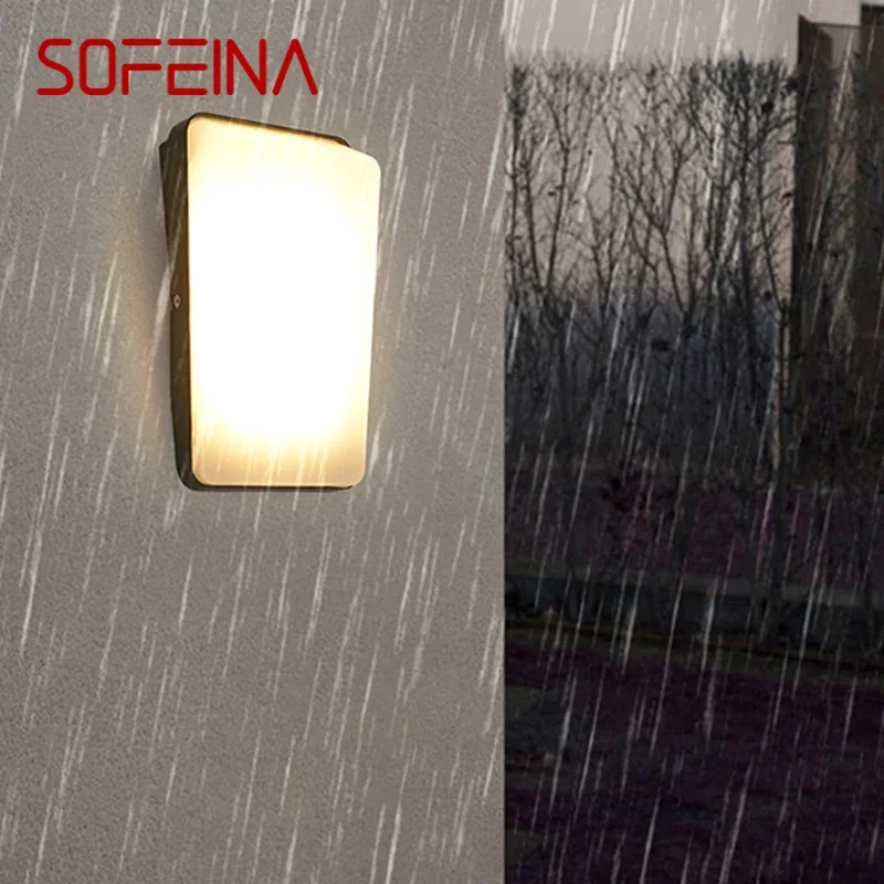 

SOFEINA Contemporary LED Outdoor Wall Lamps Electric Simplicity Waterproof Balcony Hallway Courtyard Villa Gate Hotel