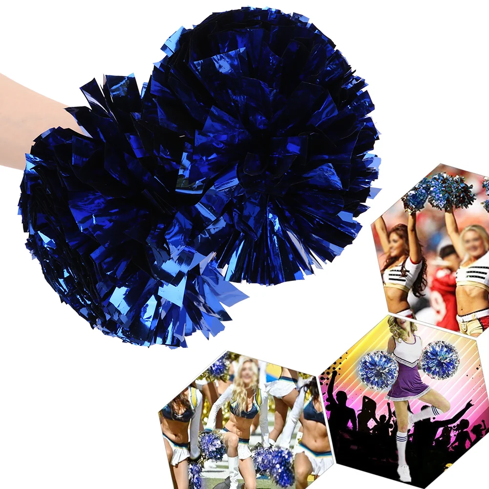 Bright Color Cheerleading Pompoms Environmental Protection Material for Cheer squads Dancers