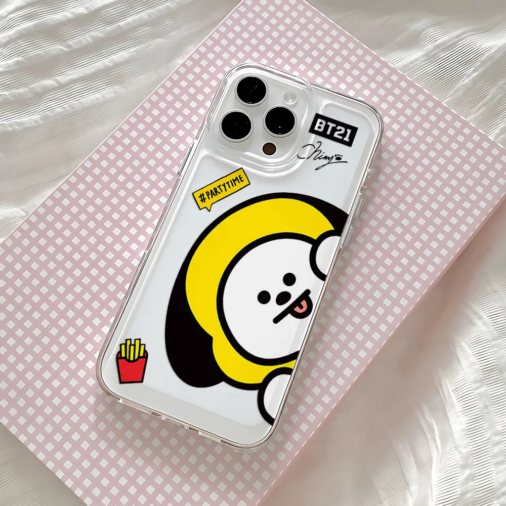 Adorable Cartoon Transparent Soft Back Phone Case