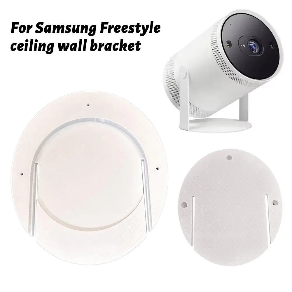 For Samsung Freestyle Projector Ceiling Bracket White Projector 3D Printed Freestyle 2 Wall Mount Bracket Mounting Accessorie projector accessory