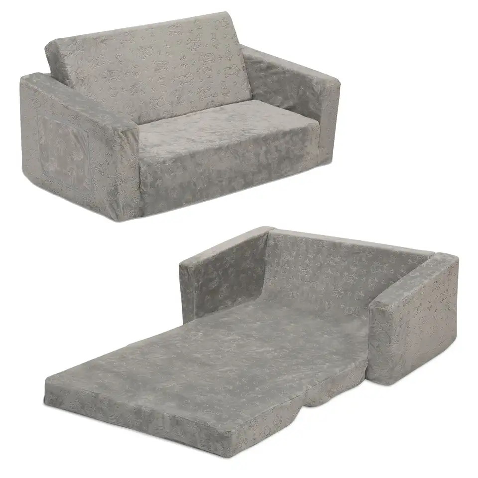 Extra Wide Convertible Kids Sofa Lounger Bed