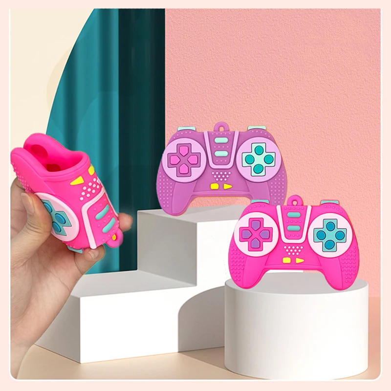 Baby Teether TV or Game Remote Control Shape Silicone Molar Stick Safe Material Teething Toys Kid Sensory Educational Toy Gifts teething toys silicone teething toys early education toy