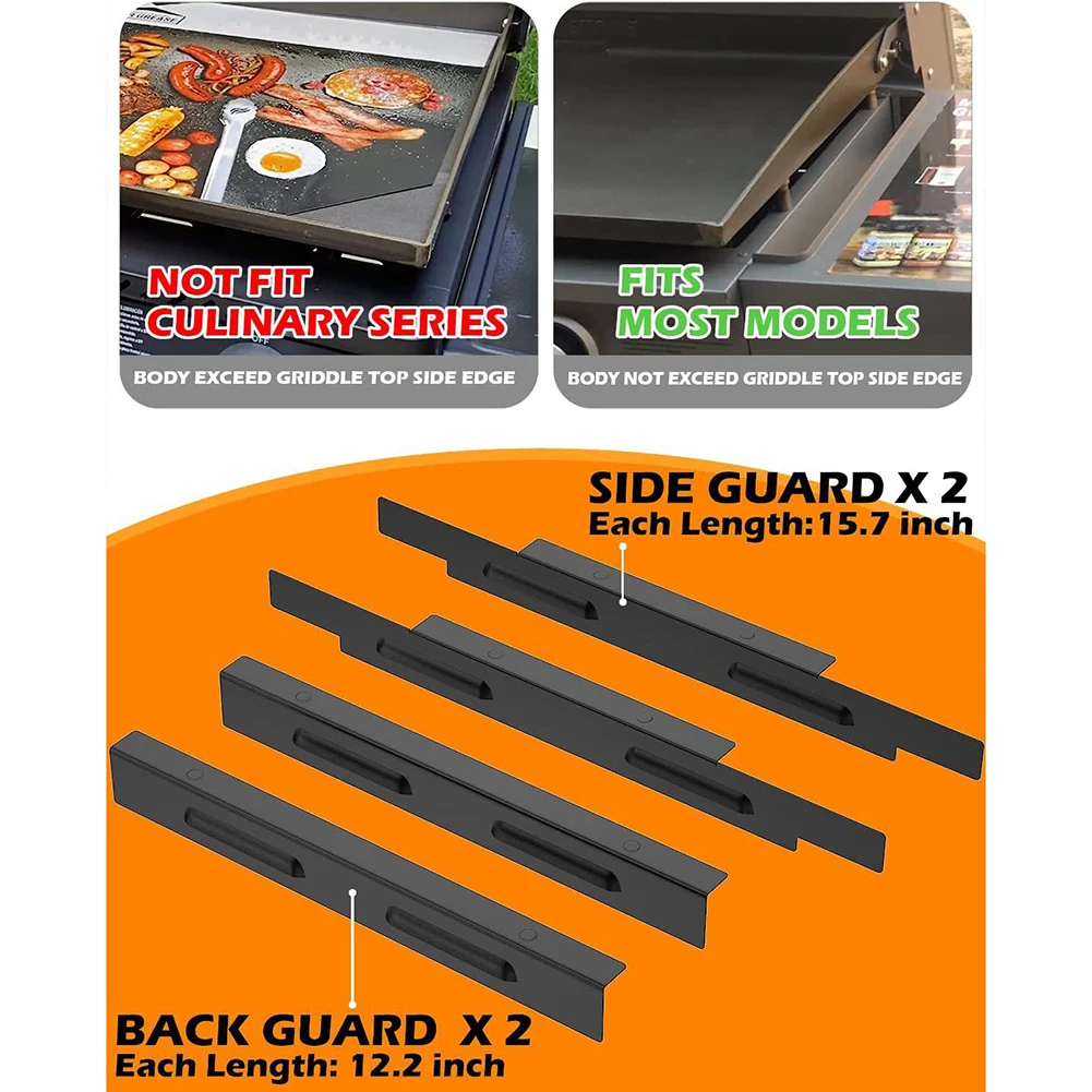 

1 Set Wind Guards For Blackstone 36 Inch Griddle Stainless Steel Magnetic Wind Screen Outdoor Cooking Parts