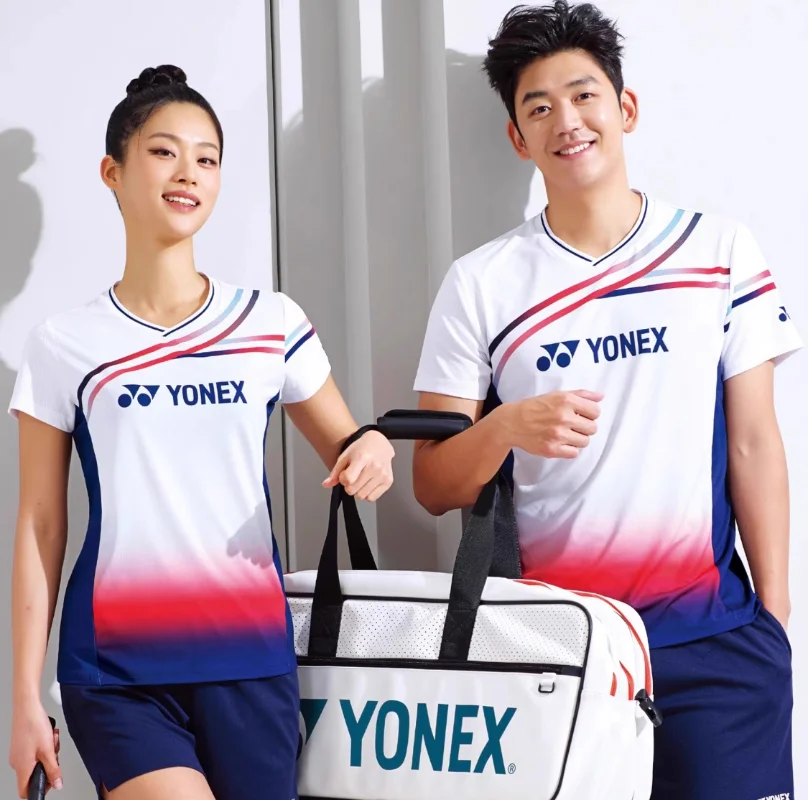 Yonex Badminton Wear Competition Training Wear Fashionable Quick-Drying Breathable Sweat-Absorbent Top Short Sleeve T-Shirt short sleeve t shirt badminton uniforms