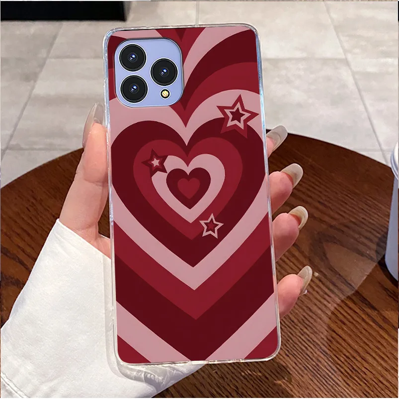 Cute Love Rabbit Transparent Silicone Phone Case - Soft TPU Bumper Shell