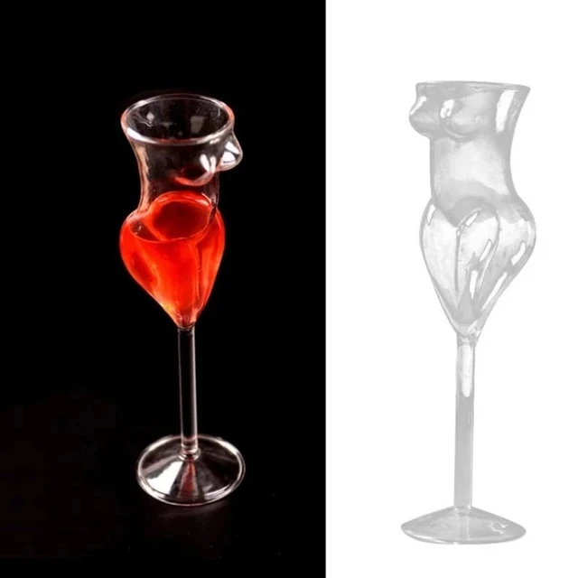 Female Body Goblet Fancy Stem Woman Shape Wine Glass 200ml - AliExpress