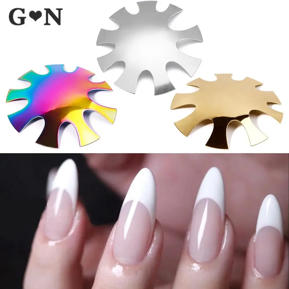 1 Pz Pro 9 Dimensioni Corto A Forma Di U Tagliaunghie Facile Francese Sorriso Taglio Linea V Punte Acriliche Manicure Bordo Trimmer Unghie Kit Di Stru