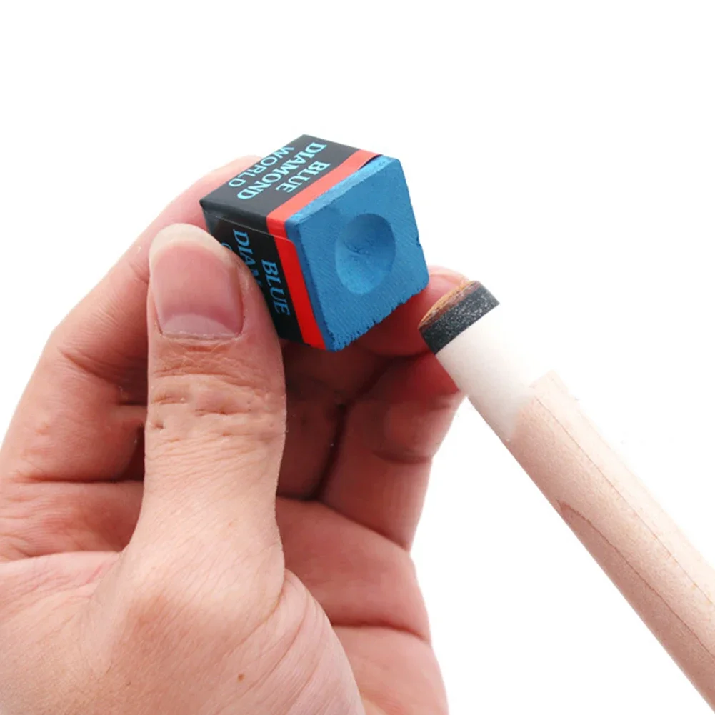 2Pcs High Quality Blue Diamond Blue Billiards Pool Snooker Cue Stick Chalks Billiard Accessories