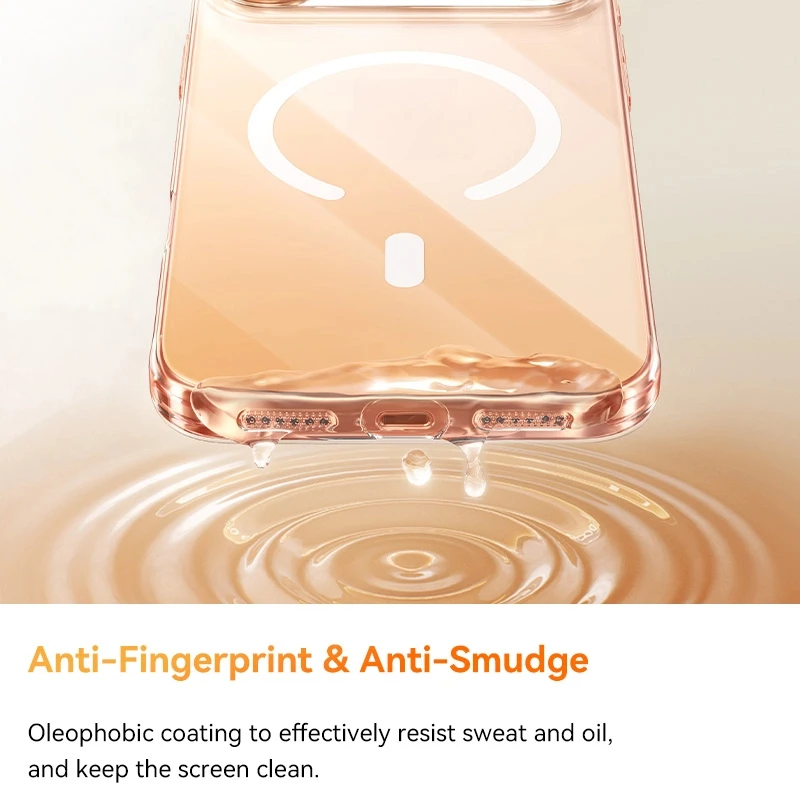 Baseus Magnetic Case for iPhone 17 16 15 Pro Max Case Wireless Charging Cover for iPhone 14 13 12 Pro Max Plus Air PC Phone Case