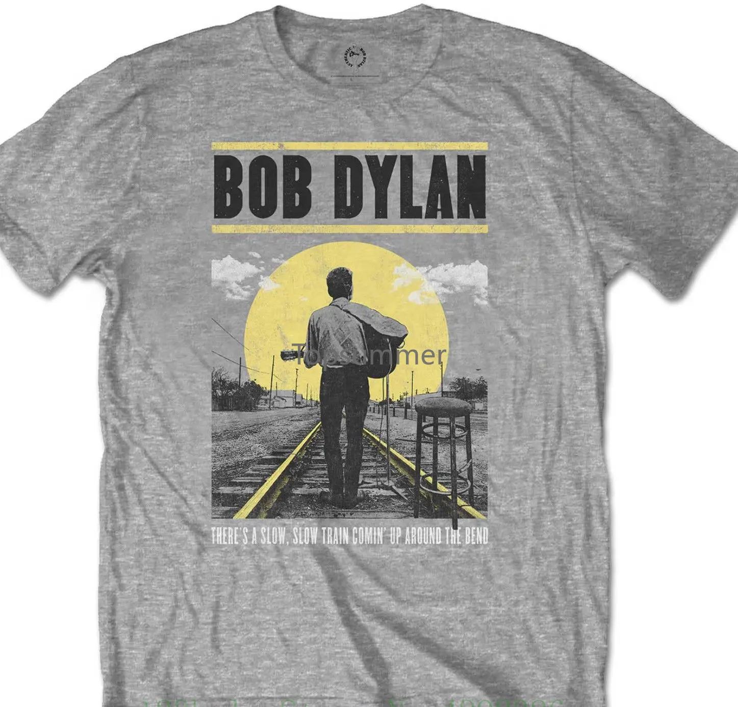 Maglietta Bob Dylan Slow Train Nuova E Ufficiale! Coppie Divertenti Vestiti Di Marca Slim Fit Blacking