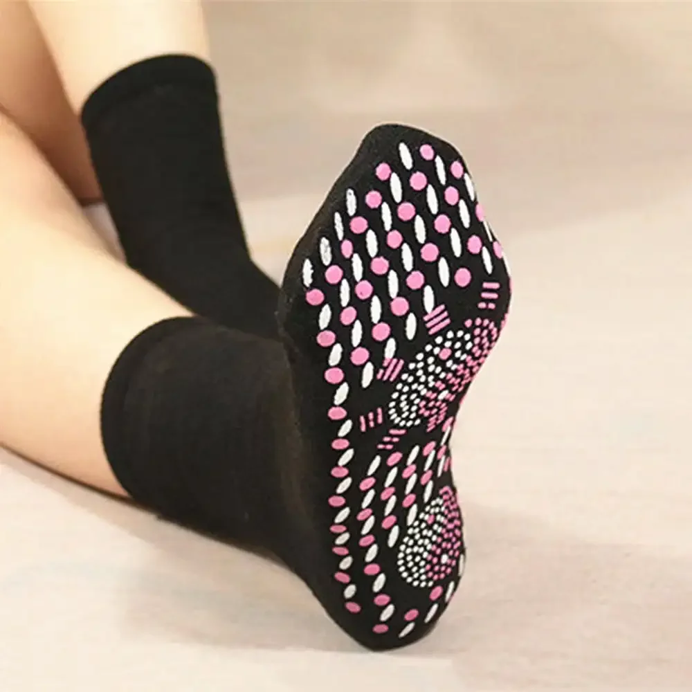 1/3pairs Tourmaline Self-Heating Socks Winter Warm Thermal Health Care Socks Slimming Health Short Sock Magnetic Therapy Sock