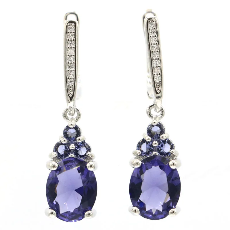 6g Customized 925 SOLID STERLING SILVER Earrings Elegant London Blue Peridot Iolite Mystical Topaz Peridot Blue Aquamarine