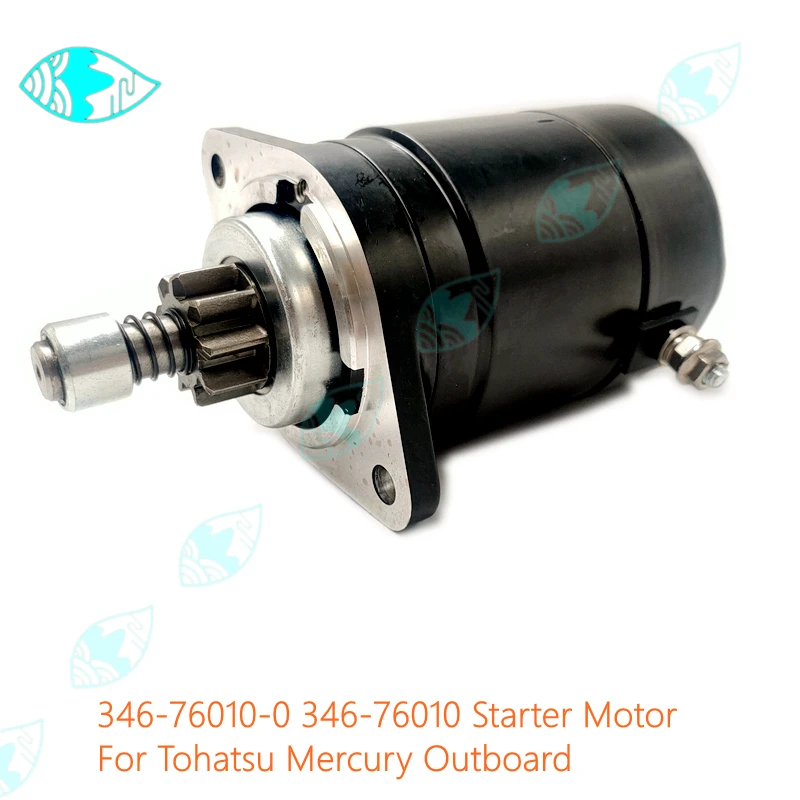 

Для подвесного мотора Tohatsu Mercury M25C M30C M40C 346-76010-0; 853805A1, 334760100M, 346760100 346-76010, Стартерный мотор с 9 зубьями
