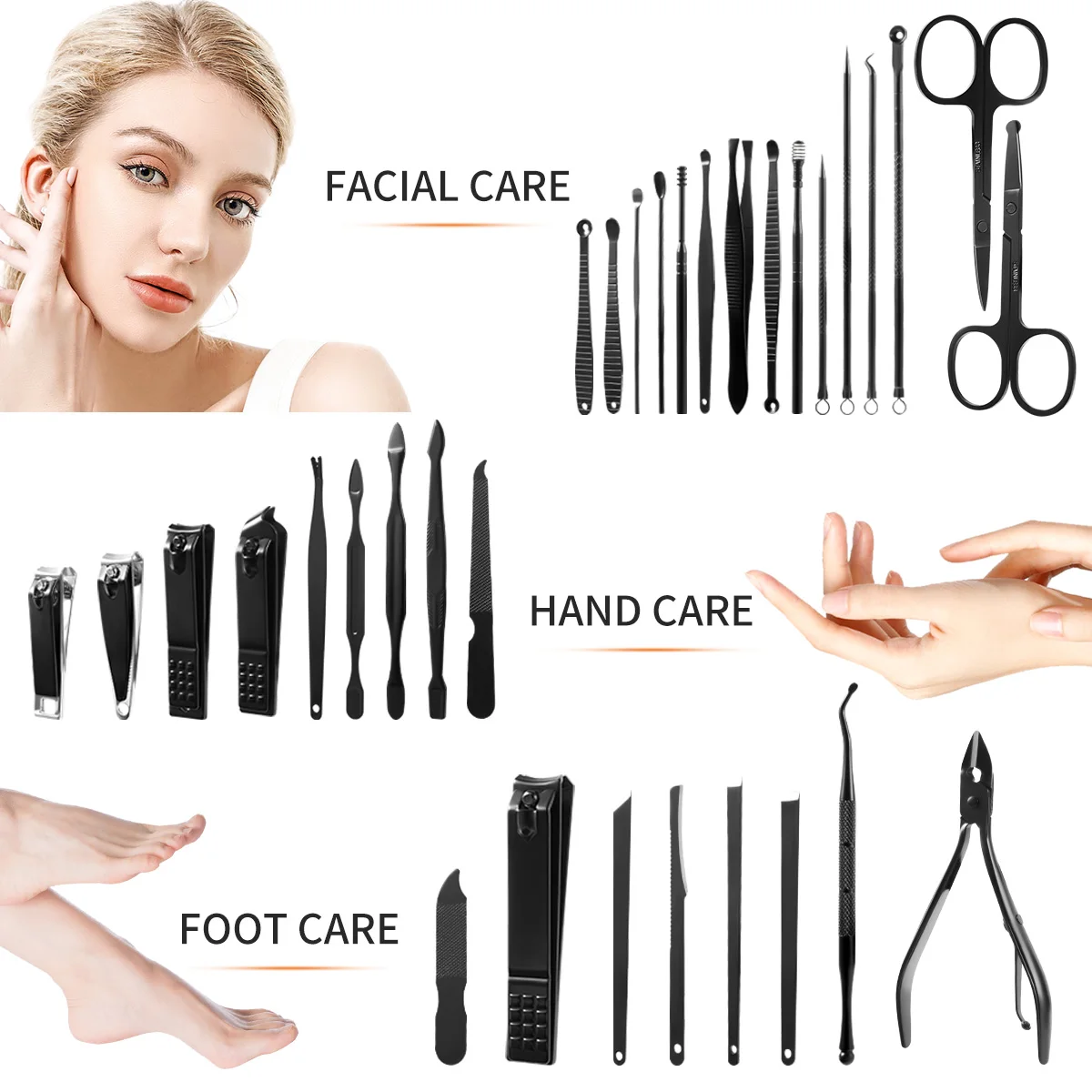Manicure Set Pedicure Nail Clippers Set Professional Grooming Tools Facial Fingernails Toenails Nail Care 7/32pcs nail scissors set nail clipper set nail care kit manicure pedicure kit manicure nail clipper set manicure sets manicure set nail clippers kit nail clipper nail clippers