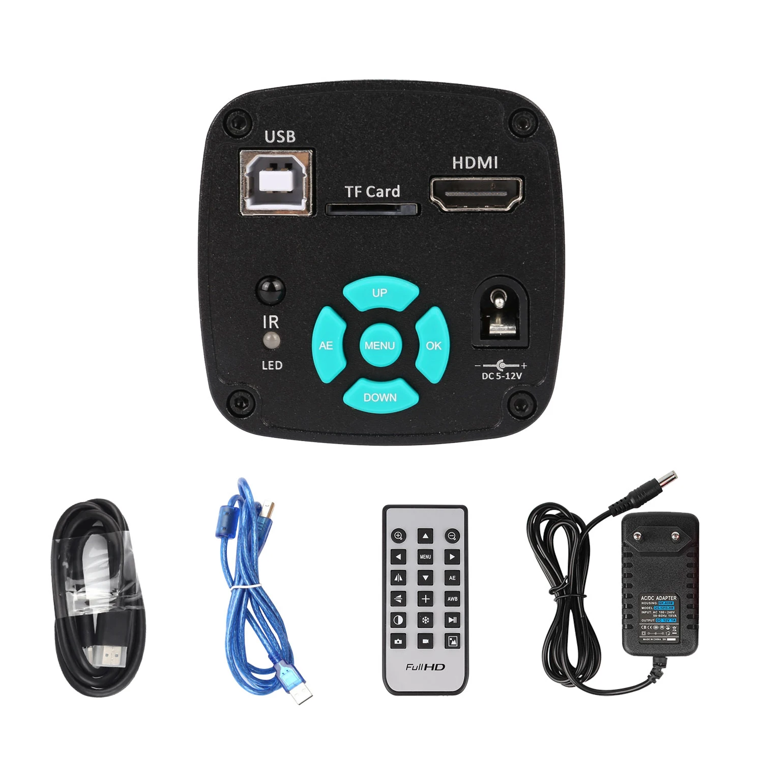Digital Microscope 4K Microscope For Electronics 48MP Digital Microscope Camera Optional 1-150x Lens LED Light Foldable Bracket Phone Pcb Soldering