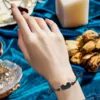 Heart Jewelry Set Stylish Hand Woven Black White Ski Goggles Bracelet Ski Goggles Bracelets Handwoven Black Terracotta Jewelry 4