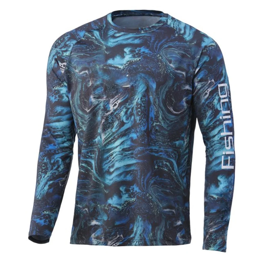 Performance Fishing Top Summer Outdoor Sports Long Sleeve Fishing Shirt Uv Protection Quick-Dry Jersey