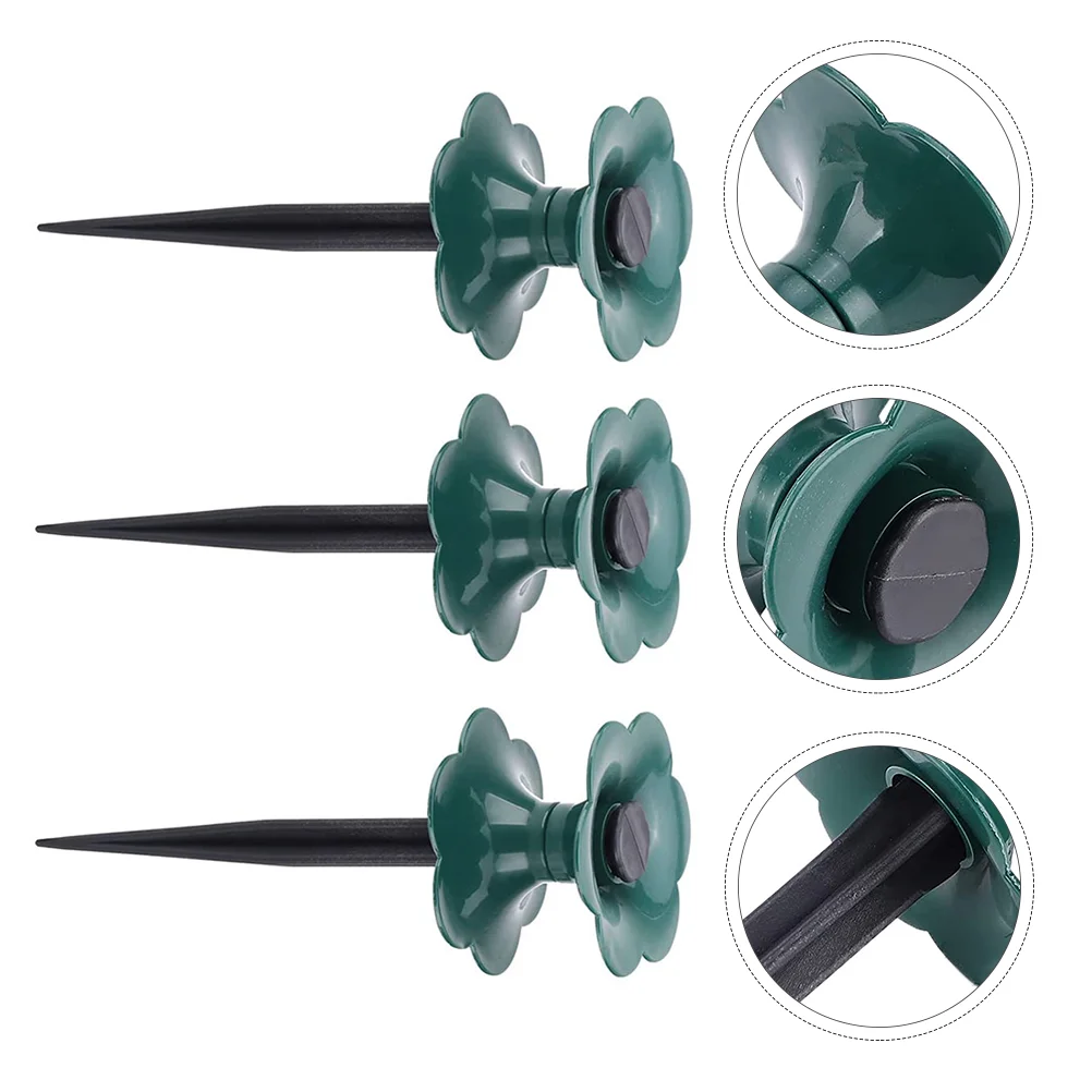 

Garden Winding Pipe Wheels Hose Guide Spikes Garden Water Pipe Guide Ground Nail Plant Protect Winding Bracket Ground Nail