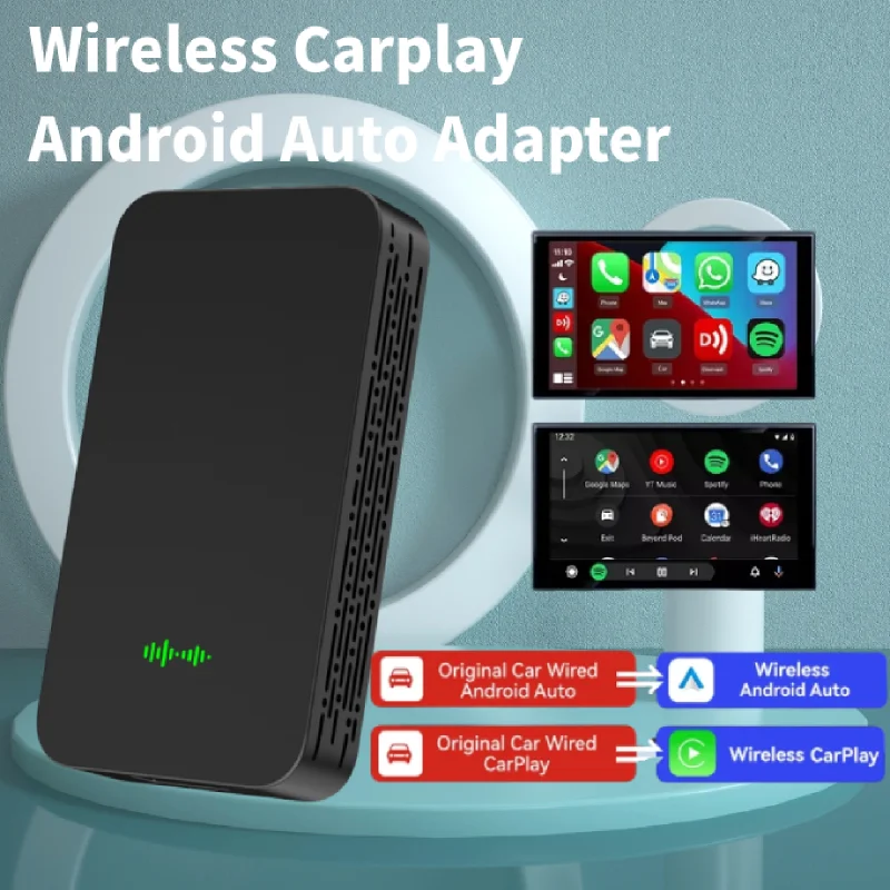 

2023 CarlinKit 5.0 2air Wireless Android Auto Box Portable CarPlay Wireless Dongle For Car Radio with Wired CarPlay/Android Auto