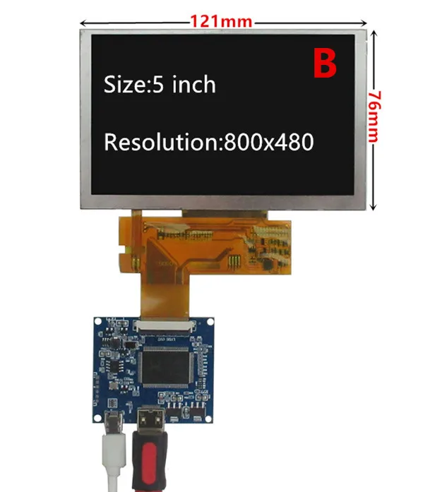 polegada tela lcd monitor driver placa de controle para banana pi computador pc