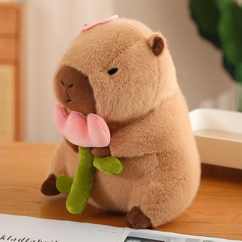 thumbnail image 1 of Peluche de capibara kawaii, adorable capibara que se convierte en dinosaurio, conejo, unicornio, muñeco de peluche, almohada de animal de dibujos animados suave, regalo para niñas y niños, 1 of 5