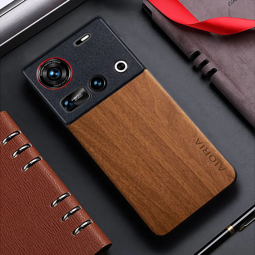 Hülle für Nubia Z60 Ultra, Nubia Z60S Pro, Nubia Z70 Ultra 5G, Schutzhülle mit Bambus-Holzmuster für Nubia Z70 Ultra, Z60, Z60S Pro. – Detail 6