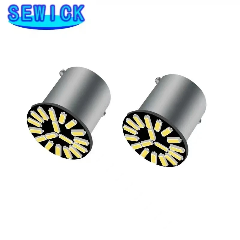 100Pcs 1156 P21W 7506 BA15S 18SMD 4014 LED ڵ     1156 ڵ 극ũ   õ   12V