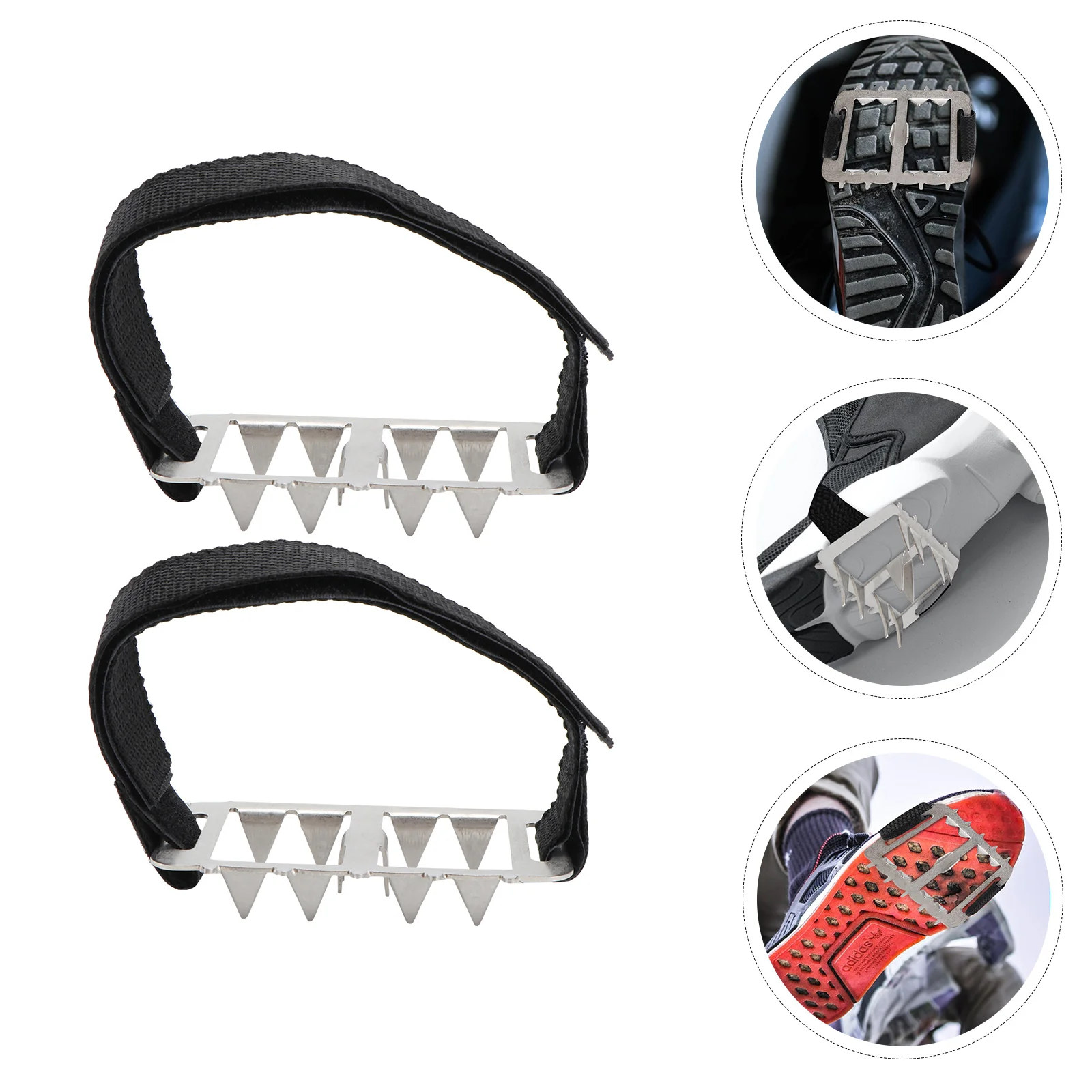 

Stainless Steel Crampons Anti-slip Shoe Cover Snowfield Shoes The Grips for 201