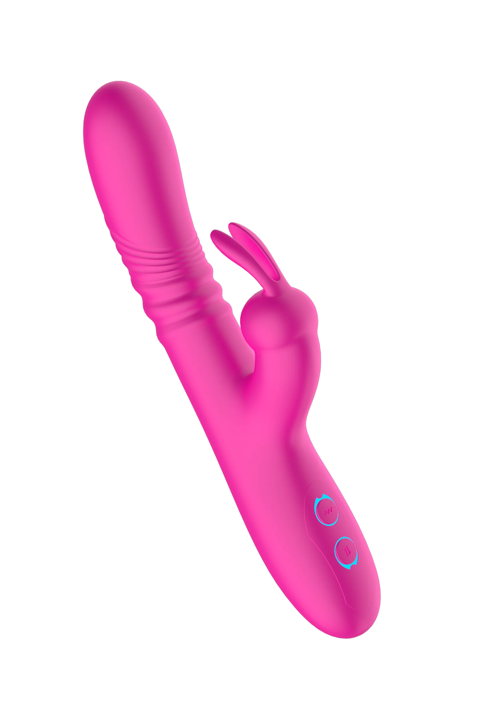 dual head vibrator design rose red silicone
