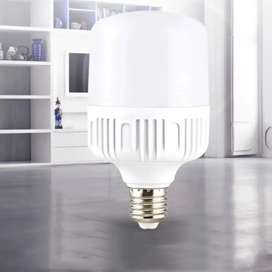 100W-5W E27 나사형 베이스 LED 전구 AC 220V, 고휘도, 깜박임 없음, 열 방출이 잘되는 매우 밝은 백색광