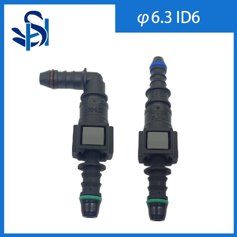Auto Car Fuel Line Hose Coupler Quick Release Connector Carburetor Part 6.30 ID6 Lengthened Set