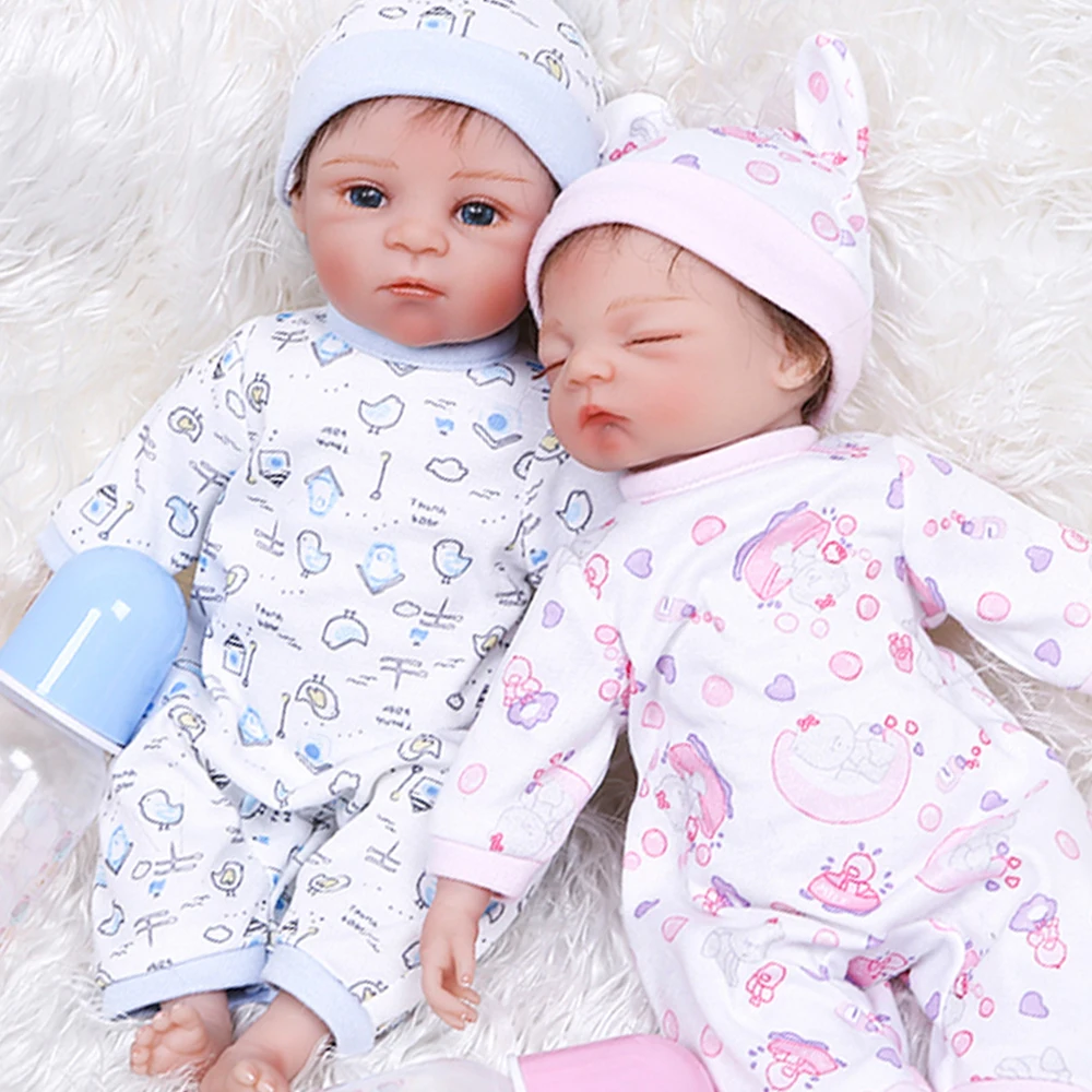 

35CM Premie Baby Reborn Doll Lifelike High Quality Soft Silicone Newborn Bebe Doll Collectible Art Doll Gift Play House Toys