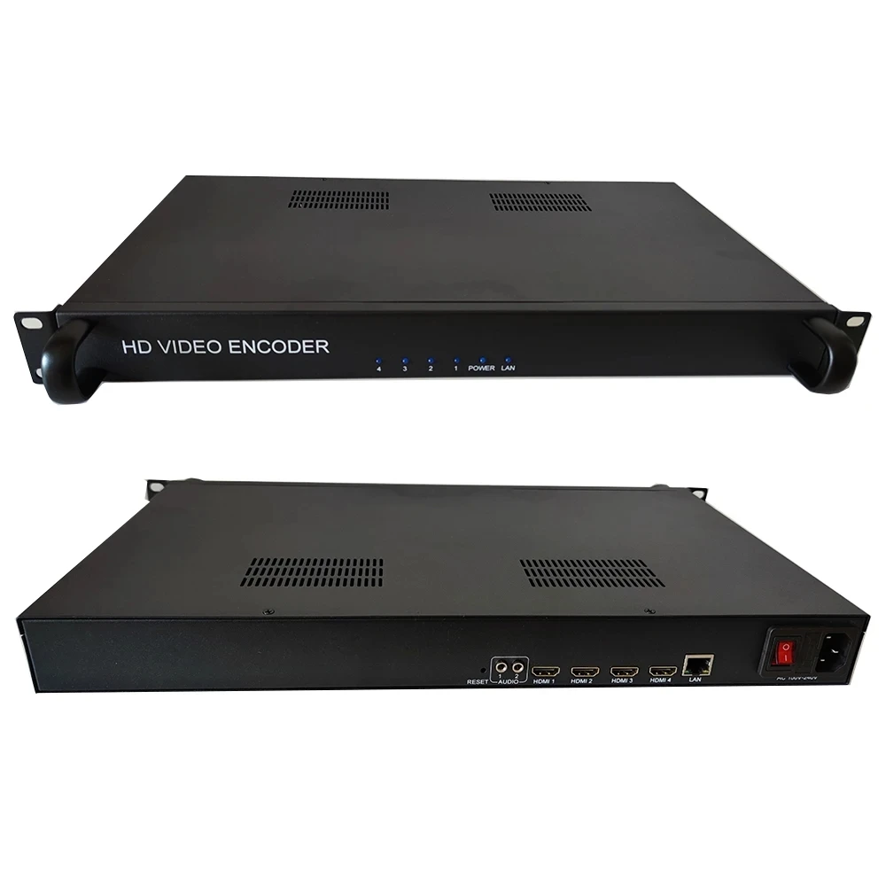 

4 8 12 16 24 Channel HDMI to IP Hotel IPTV 4K Webcast Push Streaming hls udp rtmp ndi protocol H264 H265 Video Encoder