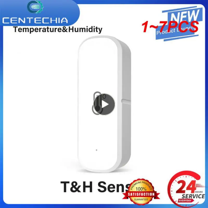 

1~7PCS Tuya WiFi Temperature And Humidity Detector Independent Electronic Thermometer Sensor Smart Home Indoor Alexa