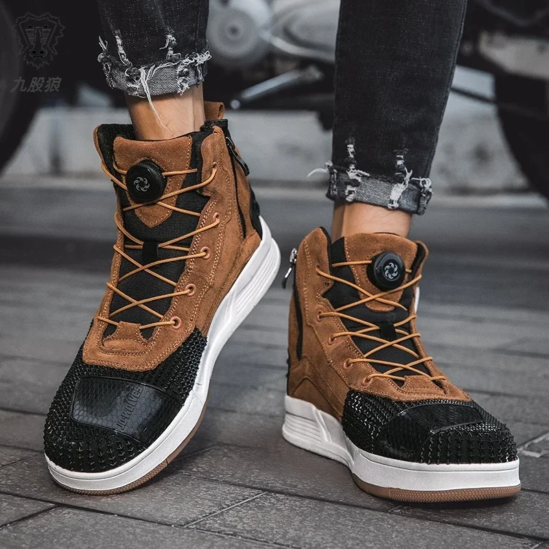 Botas Motocross Consolidate Stability Motorbike Boots motorcycle boots Comfortable Motorcycle Shoes motorcycle shoes for Men Women Cycling Shoes Wear Resistant