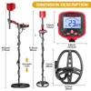 Professional Metal Gold Detector TX850L Depth 3.5m Scanner Search Finder Treasure Hunter Detecting Pinpointer 3