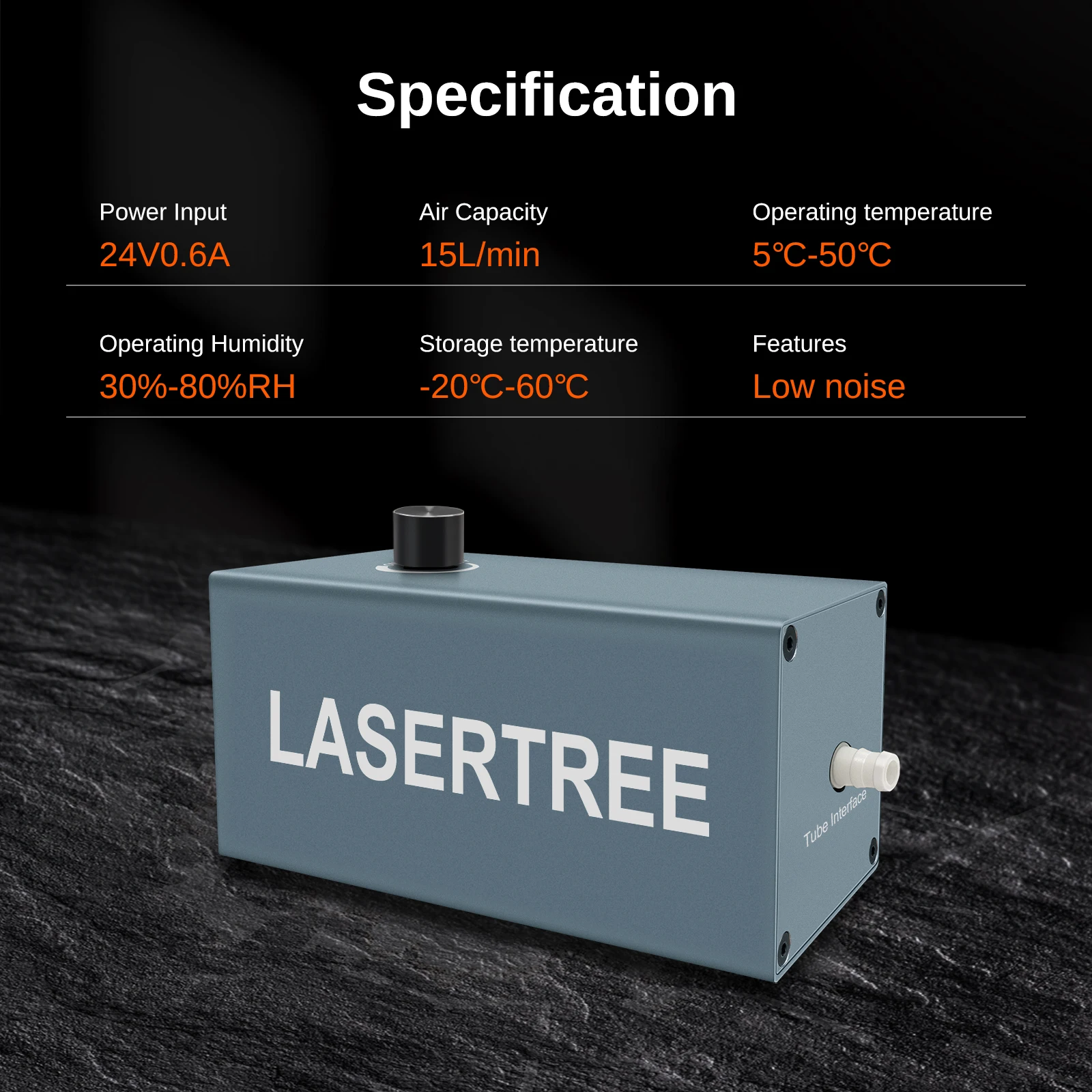 LASER Lanka E 15L/min-Pompe à Air Laser à Faible Bruit, Compresseur d'Aide pour Graveur Laser, Technologie Laser, Outils pour le Bois